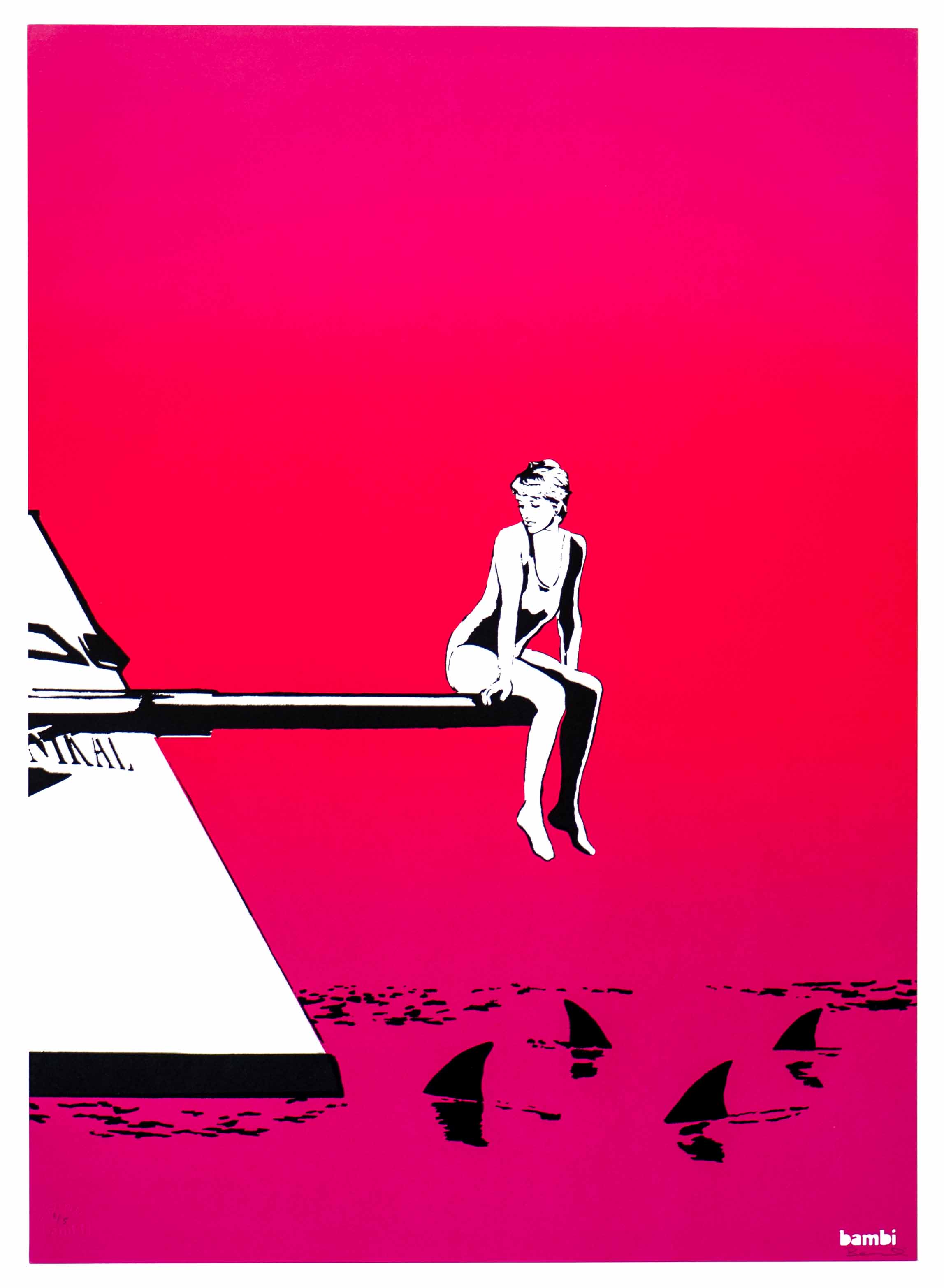 Diana With Sharks <span>by Bambi</span>