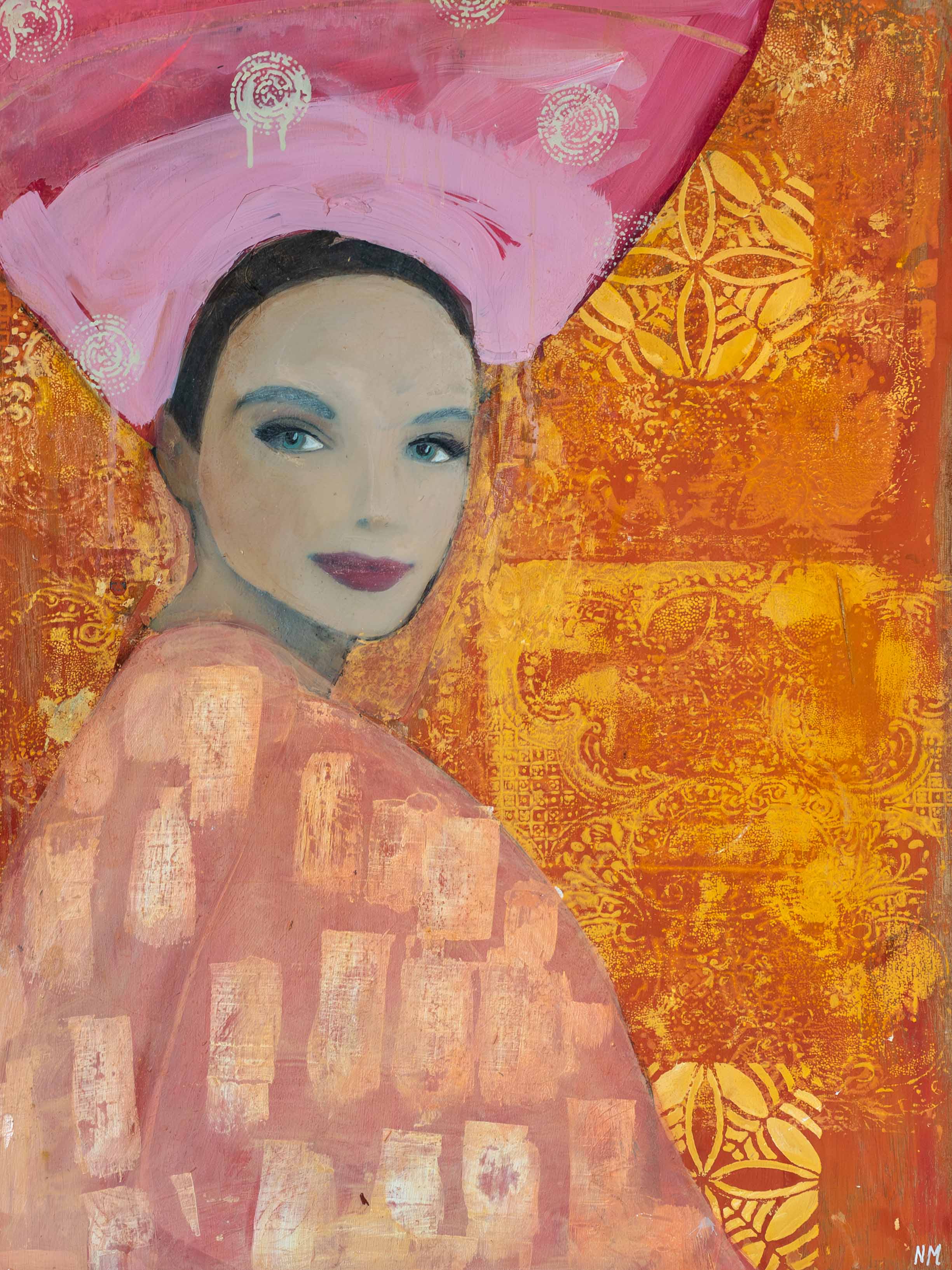Woman in Orange Shawl <span>by Nicolle Menegaldo</span>