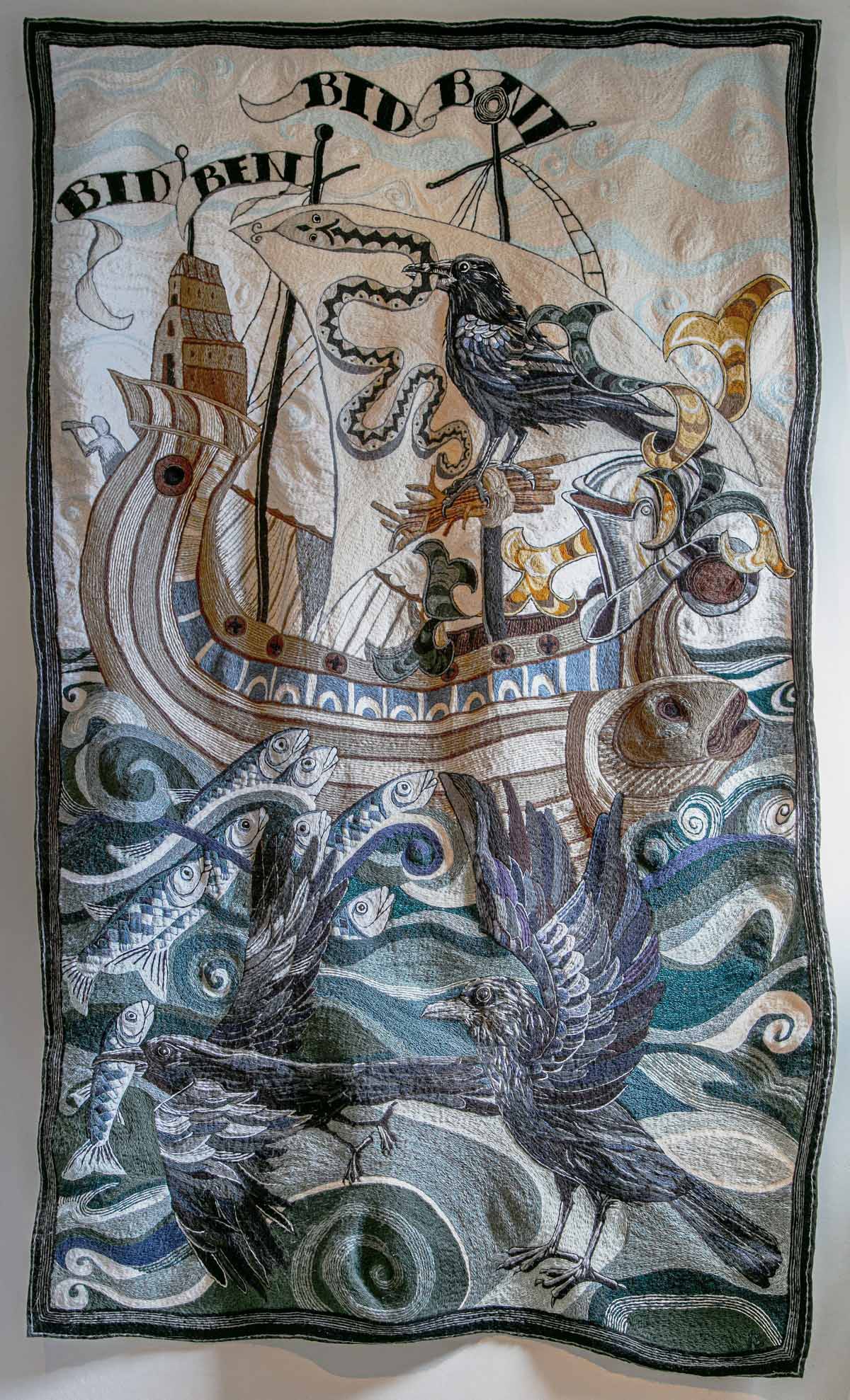Raven & Ship Wall Hanging <span>by Amanda Wright</span>